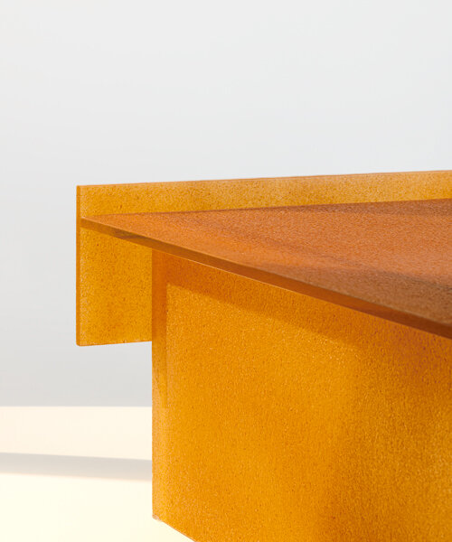 ground murano glass finishes patricia urquiola's tactile tables for glas italia