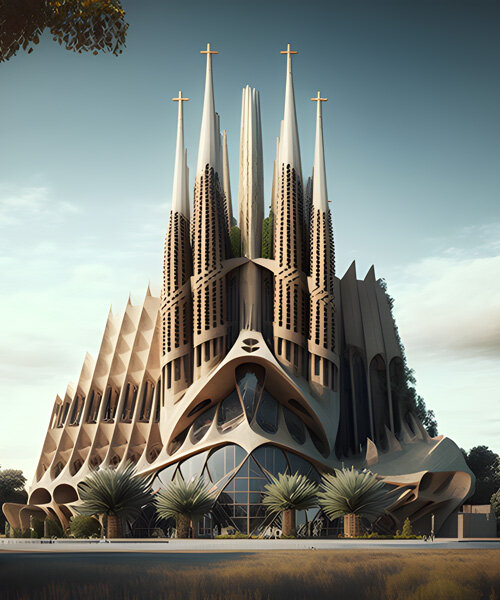 alternative histories: iconic architecture reimagined in different styles using AI