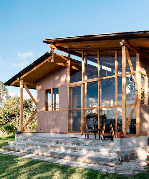 eucalyptus wood structure crafts guabo house by ese colectivo in ecuador