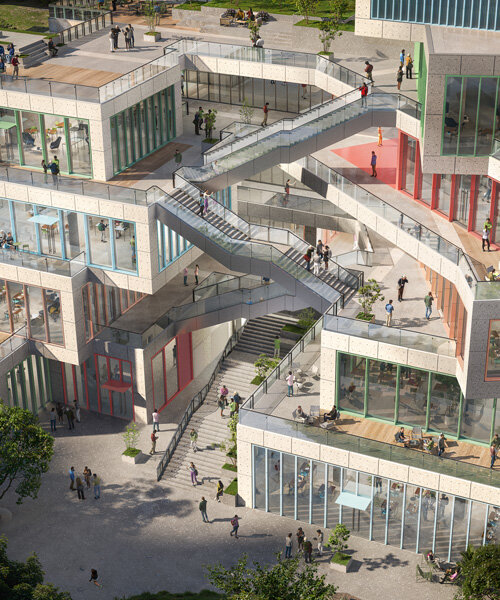 MVRDV to shape chengdu's 'lula light mall' as a shifting stack of colorful boxes