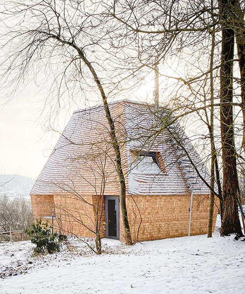 dismantlable wooden residence introduces modular prototype for circular living in germany