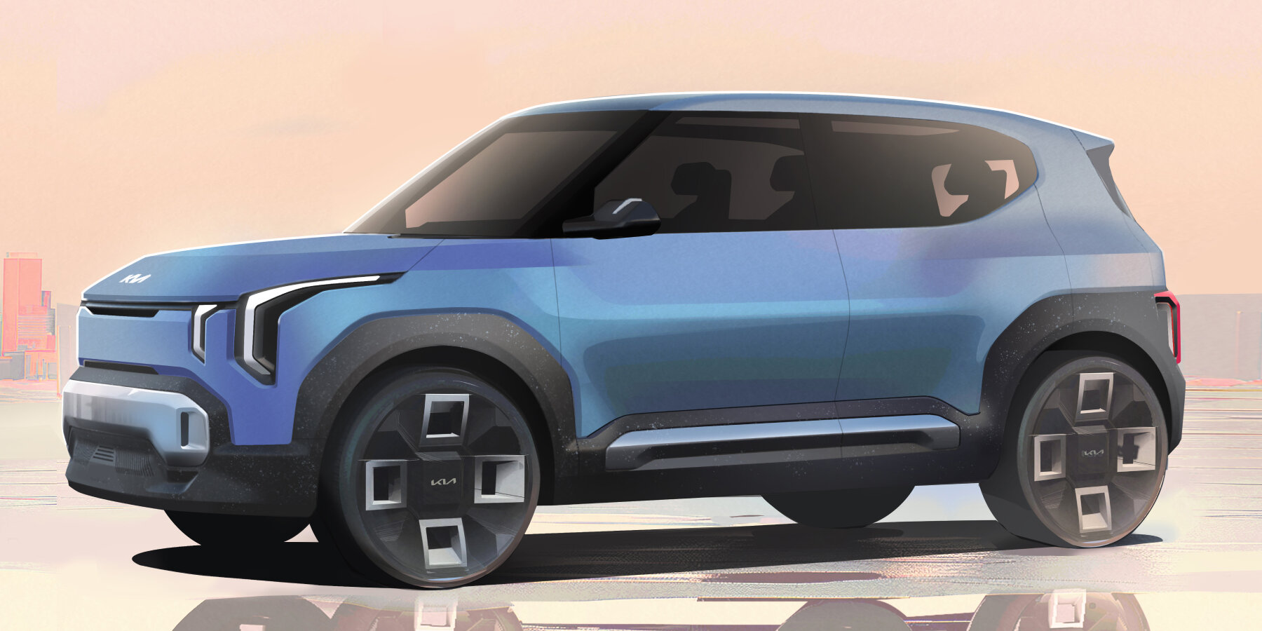 kia-hemp-mycelium-flax fibers-recycled-textiles-cabin-electric-SUV-EV2-designboom-ban